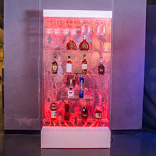The Cristal Vault CV-468 Luxury Bubble Wine Cabinet – Floor Standing Acrylic Display with Dynamic Bubble Curtain & RGB LED