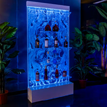 The Cristal Vault CV-468 Luxury Bubble Wine Cabinet – Floor Standing Acrylic Display with Dynamic Bubble Curtain & RGB LED