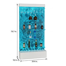 The Cristal Vault CV-468 Luxury Bubble Wine Cabinet – Floor Standing Acrylic Display with Dynamic Bubble Curtain & RGB LED